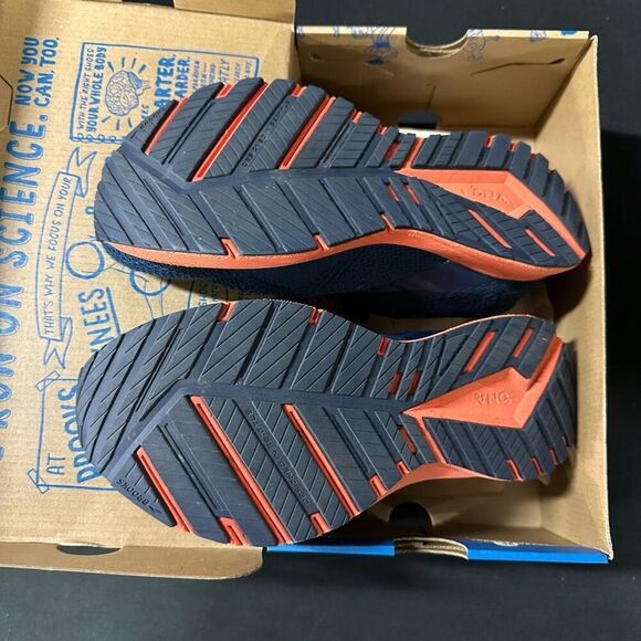 Brooks Revel 5 Training Shoes Sneakers Titan Peacoat Flame 8 - Picture 6 of 7